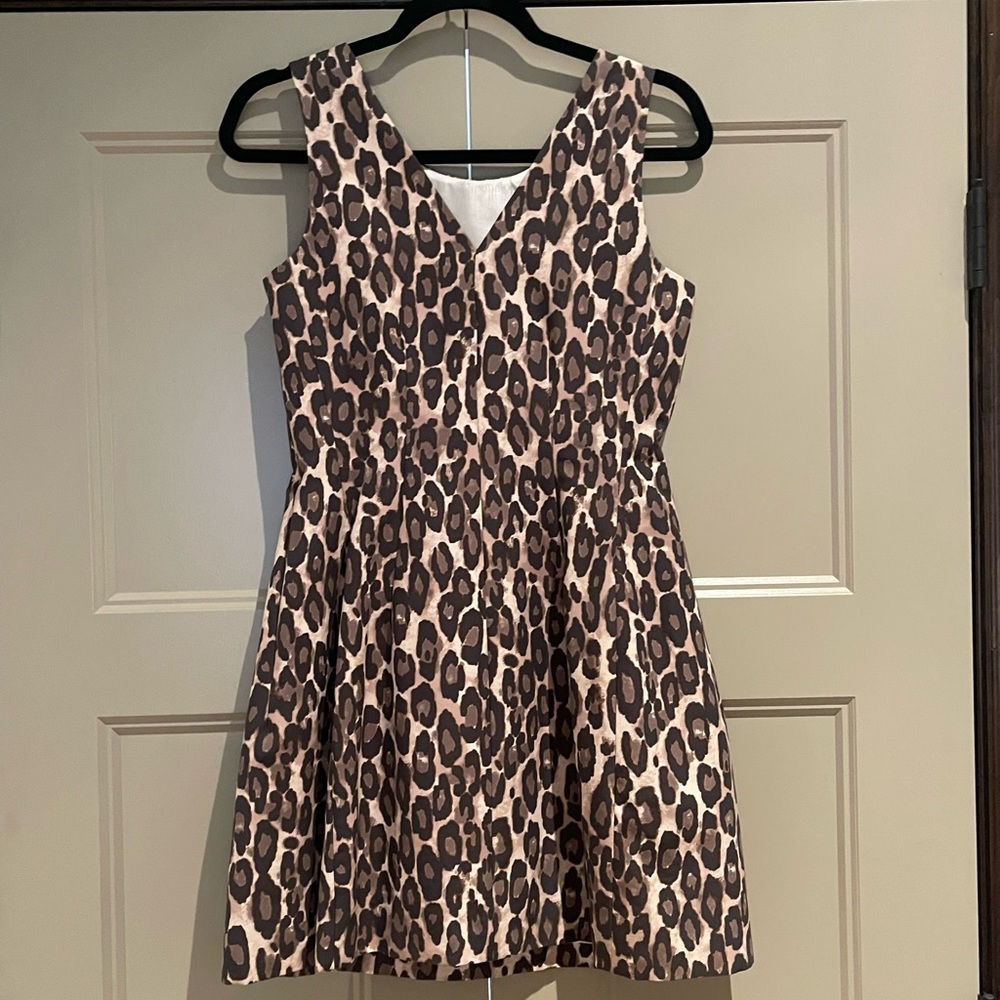 Kate Spade Leopard sheath dress size 6.